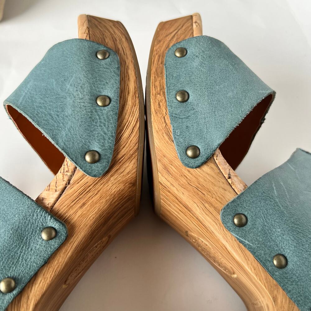 Kork-Ease Darra Leather Platform Clog Heeled Sandals Size 11 - Picture 12 of 12